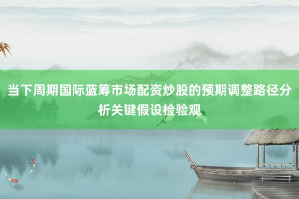 当下周期国际蓝筹市场配资炒股的预期调整路径分析关键假设检验观