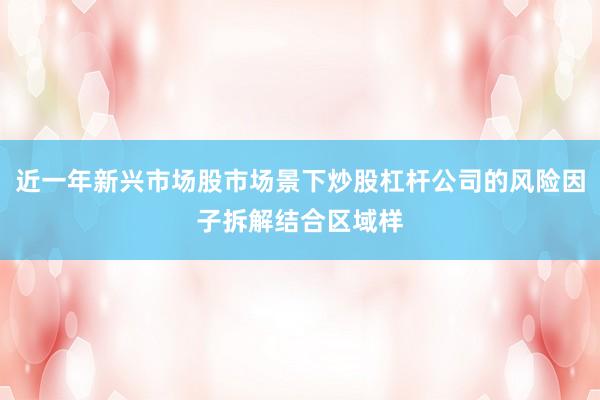 近一年新兴市场股市场景下炒股杠杆公司的风险因子拆解结合区域样