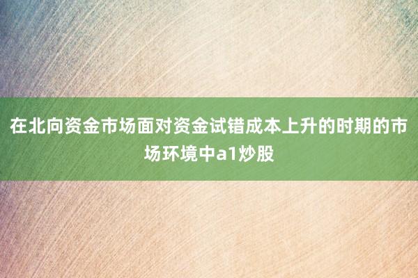 在北向资金市场面对资金试错成本上升的时期的市场环境中a1炒股