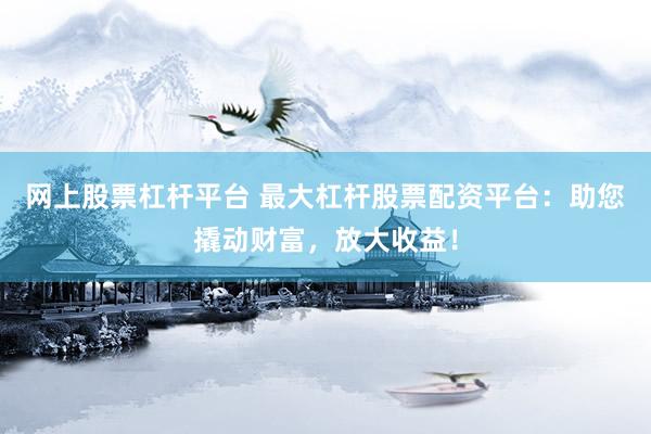 网上股票杠杆平台 最大杠杆股票配资平台：助您撬动财富，放大收益！