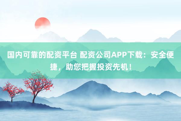 国内可靠的配资平台 配资公司APP下载：安全便捷，助您把握投资先机！